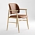 Aura Leather Dining Chairs 3D model small image 4