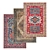 High-Quality 3pc Carpets Set 3D model small image 1