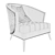 Elegance in Comfort Armchair 3D model small image 2