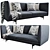 Modern Boconcept Nantes Sofa 3D model small image 2