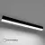 Sleek Black Surface-Mounted Linear Lamp 3D model small image 3