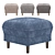 Versatile Narvik Ottoman: Aura Interiors (Russia) 3D model small image 1