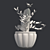 Marigold Bloom: Hand-painted Potted Beauty 3D model small image 5