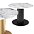 Tom Dixon Tube Wide Dining Table: Black Primavera Marble 3D model small image 4