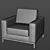 Cozy Reclining Armchair 3D model small image 4