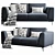 Modern BOconcept Fargo 2 Sofa 3D model small image 1