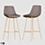 Samba Fabric Bar Stool | Modern Design 3D model small image 6