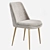 West Elm Finley Upholstered Dining Chair | Sleek Velvet Design 3D model small image 4