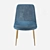 West Elm Finley Upholstered Dining Chair | Sleek Velvet Design 3D model small image 5