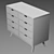 Snap Chest of Drawers: Stylish Storage Solution 3D model small image 4