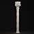 Carved Plaster Column: 3D Model 3D model small image 4