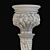 Carved Plaster Column: 3D Model 3D model small image 5