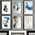 Abstract Art Frame - 6 Frames, White and Black (50x70cm) 3D model small image 1