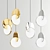 Elegant Pendant Lighting Set 3D model small image 2