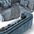 Yousheng 3-Seater Sofa: Comfortable and Stylish 3D model small image 3