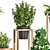 Green Haven Planter Set 3D model small image 4