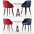 Elegant Tufted Bar Stool 3D model small image 1