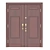 Double-Leaf Entry Door 3D model small image 6