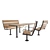 Vestre Urban Outdoor Furniture Set 3D model small image 1