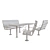 Vestre Urban Outdoor Furniture Set 3D model small image 2