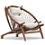 Dovetail Bison Chair: Sophisticated and Comfortable 3D model small image 3