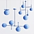 Molecule Loft Chandelier: Modern Elegance 3D model small image 3