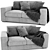BoConcept Cenova: Modern 2-Seater Sofa 3D model small image 2