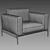Flexform Romeo Armchair: Modern Design & Ultimate Comfort 3D model small image 5