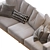 Modern Newport Chaise Sectional Sofa 3D model small image 3