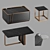 Sleek Coffee Table Set 3D model small image 2