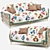 Elegant Capri Sofa: Stylish Decorative Cover 3D model small image 2