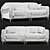 Elegant Capri Sofa: Stylish Decorative Cover 3D model small image 5