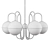 Elegant Renee Crystal Chandelier 3D model small image 2