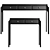 Elegant Le Visage Console with Drawers 3D model small image 2