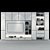 Sleek TV Shelf 0231 - Organize and Display 3D model small image 3