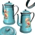 Vintage Grunge Coffee Pot 3D model small image 6