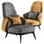 Elegant Minotti Leslie Armchair 3D model small image 1