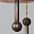 Vintage Brass Triple Pendant Chandelier 3D model small image 3