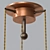 Vintage Brass Triple Pendant Chandelier 3D model small image 4