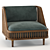  Luxe Lounge Chair 3D model small image 1