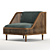  Luxe Lounge Chair 3D model small image 2