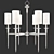 Elegant Amherst Chandelier 3D model small image 1