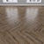 Parquet Oak Collection - Herringbone, Linear & Chevron Styles  Elegant and Versatile Flooring 3D model small image 3