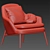 Cozy embrace armchair 3D model small image 4