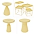 Multicolored Tray Tables Set - Vol.03 3D model small image 5