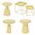 Multicolored Tray Tables Set - Vol.03 3D model small image 8