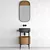 Sleek Mirrored Bathroom Cabinet | 009 3D model small image 2