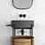 Sleek Mirrored Bathroom Cabinet | 009 3D model small image 3