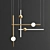 Sleek LED Chandeliers: Modern Minimalist Collection 3D model small image 4