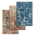 High-Quality Set of 3 Carpets 3D model small image 1